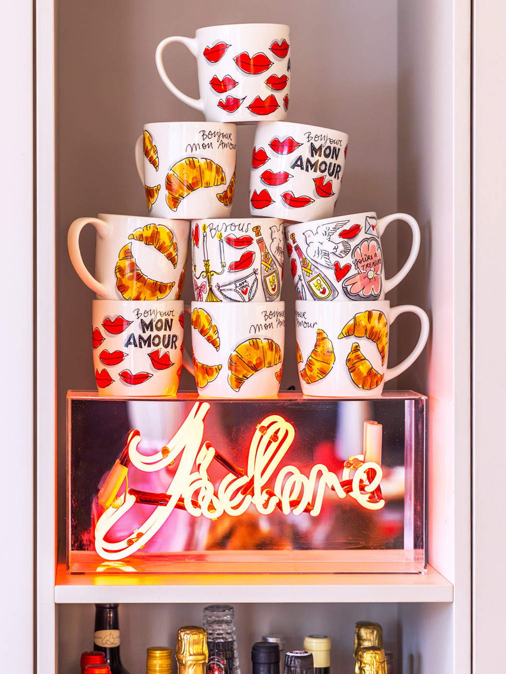 Cappuccinobeker 0.5L Valentijn Croissants
