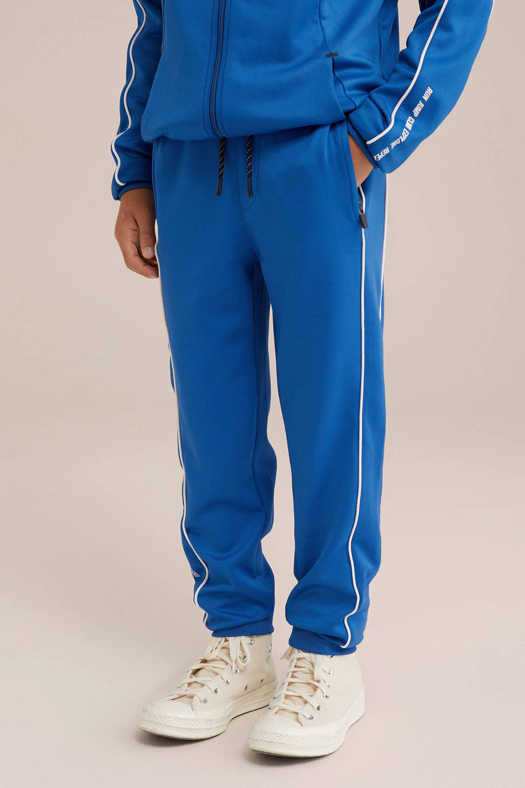 WE Fashion joggingbroek blauw