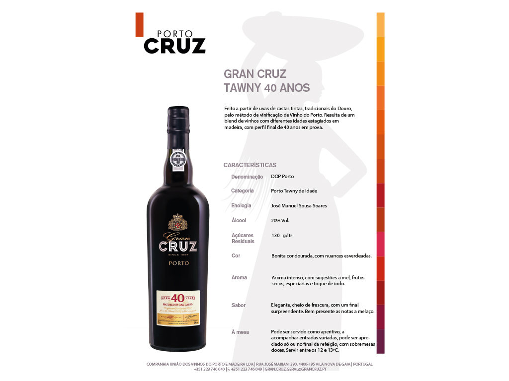VINHO PORTO CRUZ 40 ANOS 0.75L