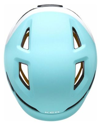 KED Casque Vélo Pop Mips Ice Blue Blanc