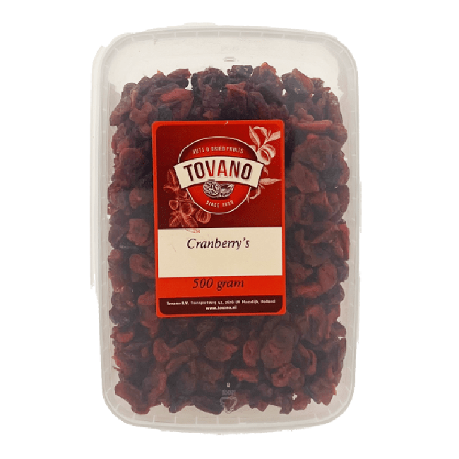 Tovano Gedroogde Cranberry's 500g