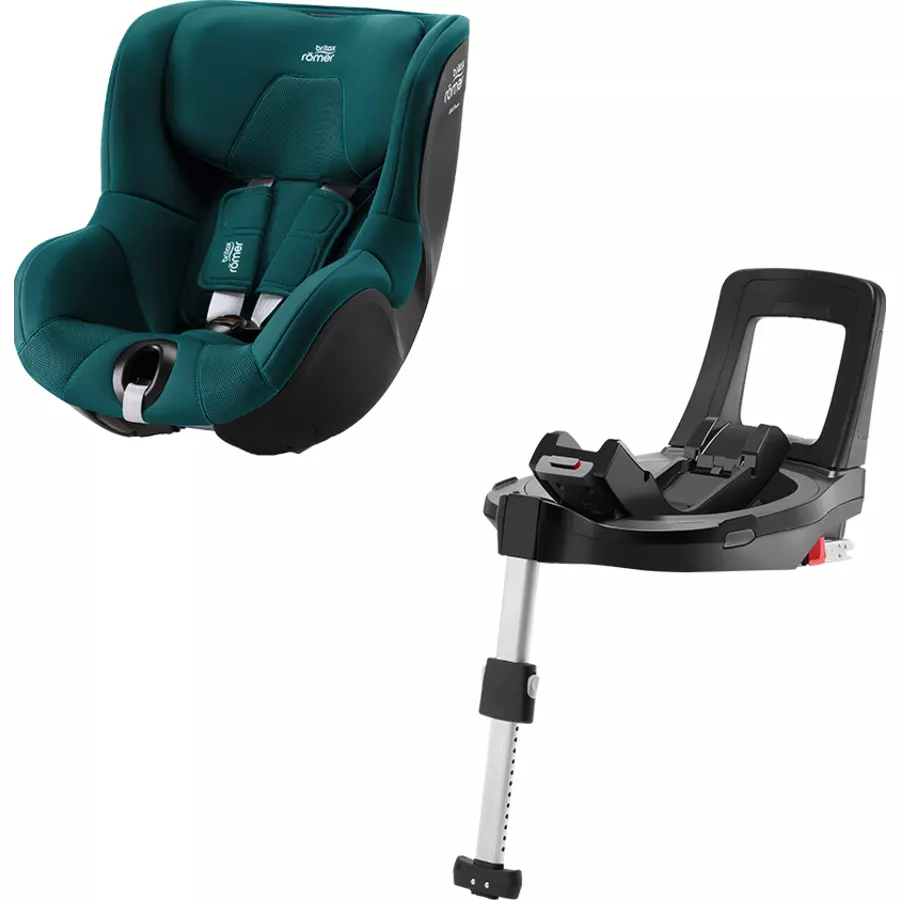 Britax Römer Reboarder Dualfix 3 i-Size Atlantic Green Green Sense inklusive Flex Base 5Z