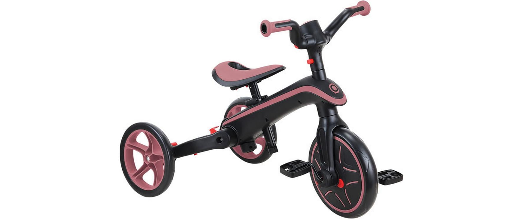 Trike Explorer Foldable 4 in 1, Pastellrosa<br>All-in-One-Baby-Dreirad und Kinder-Laufrad