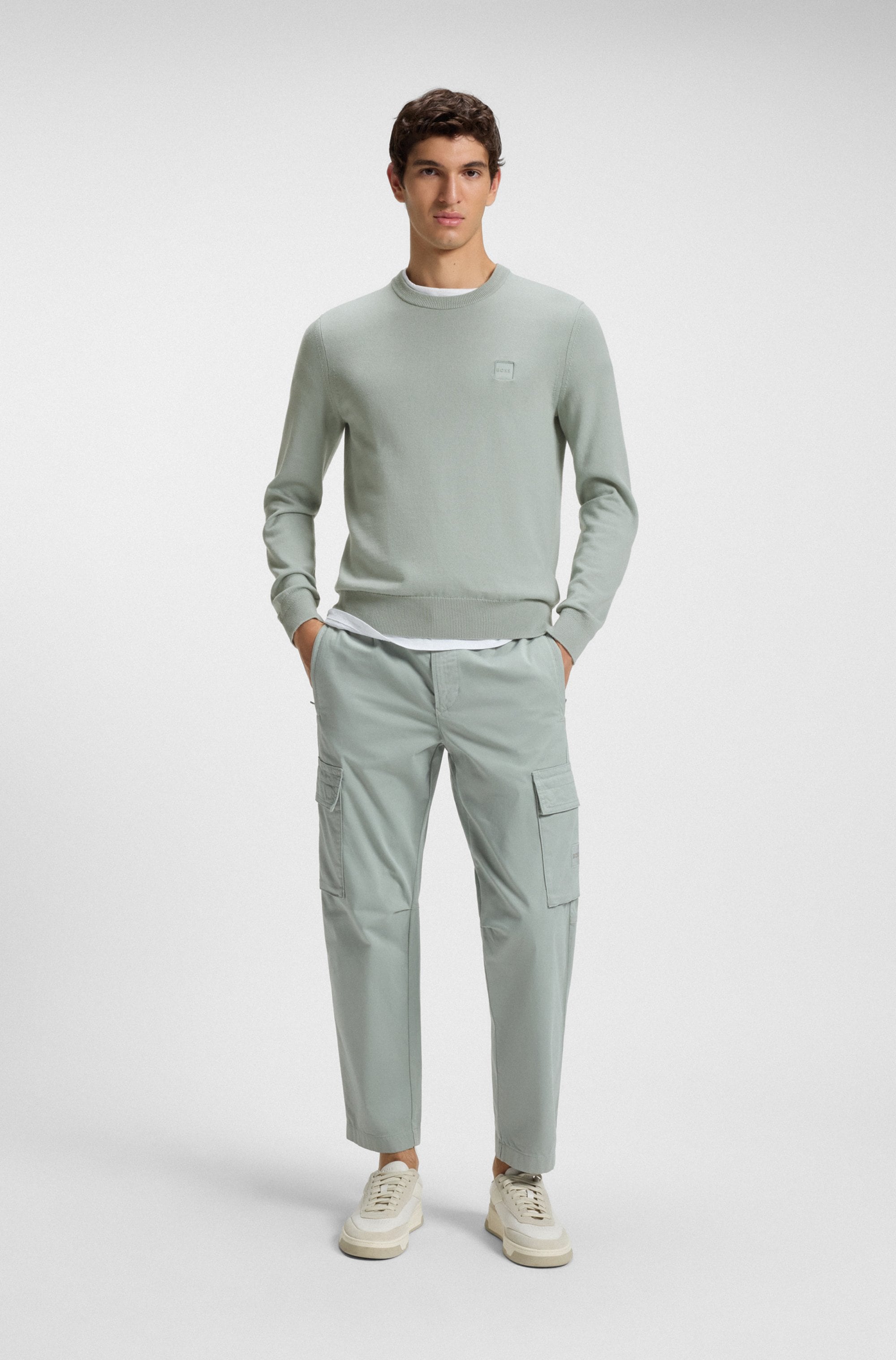 BOSS ORANGE Strickpullover »Kanovano«, mit Rundhalsausschnitt