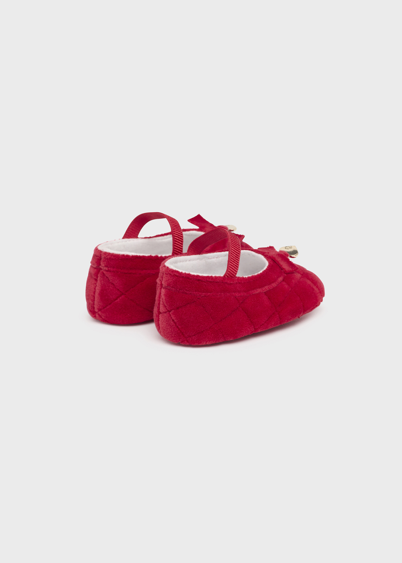 Sapatos Mary Jane de veludo para recém-nascidos