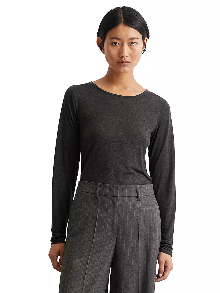 MARC O'POLO Langarmshirt grau