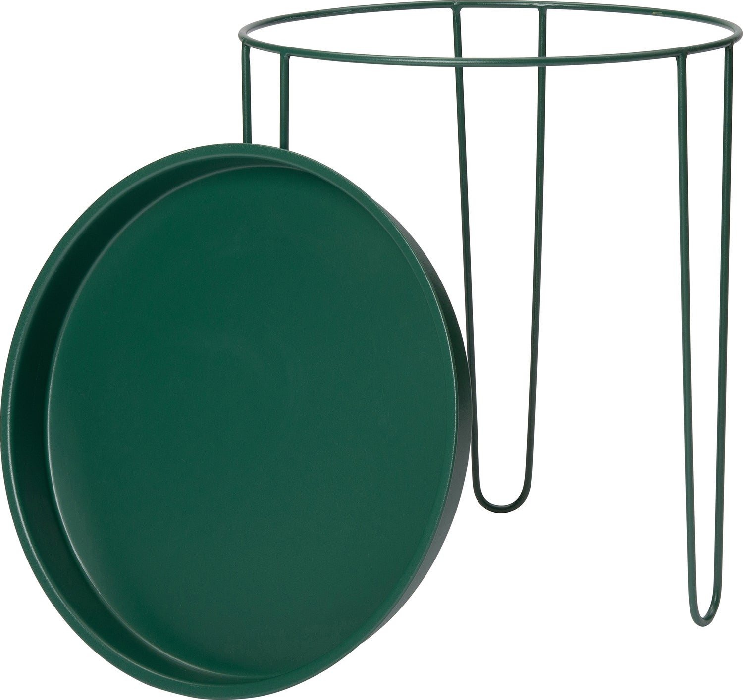 Intratuin bijzettafel Tray groen D 39 H 45 cm