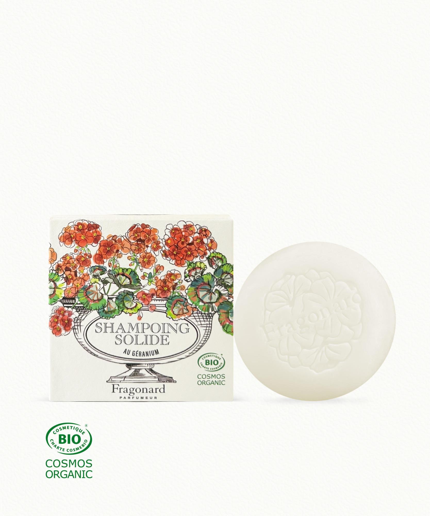 Shampoing solide certifié BIO  Geranium - 75 g