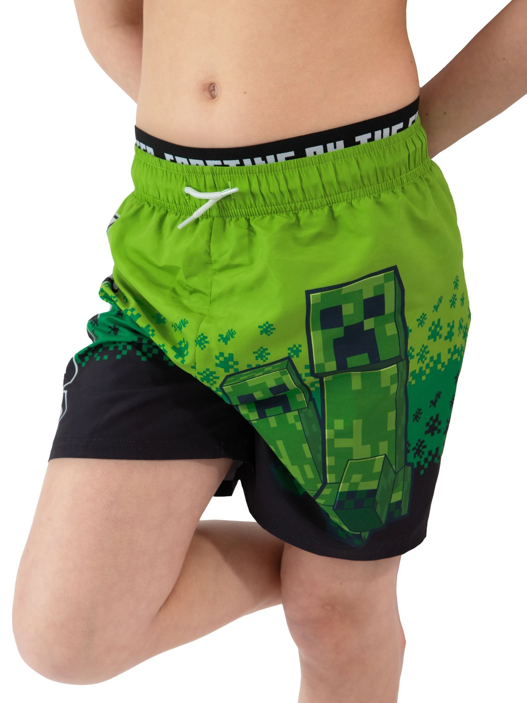 Character Minecraft Creeper zwembroek