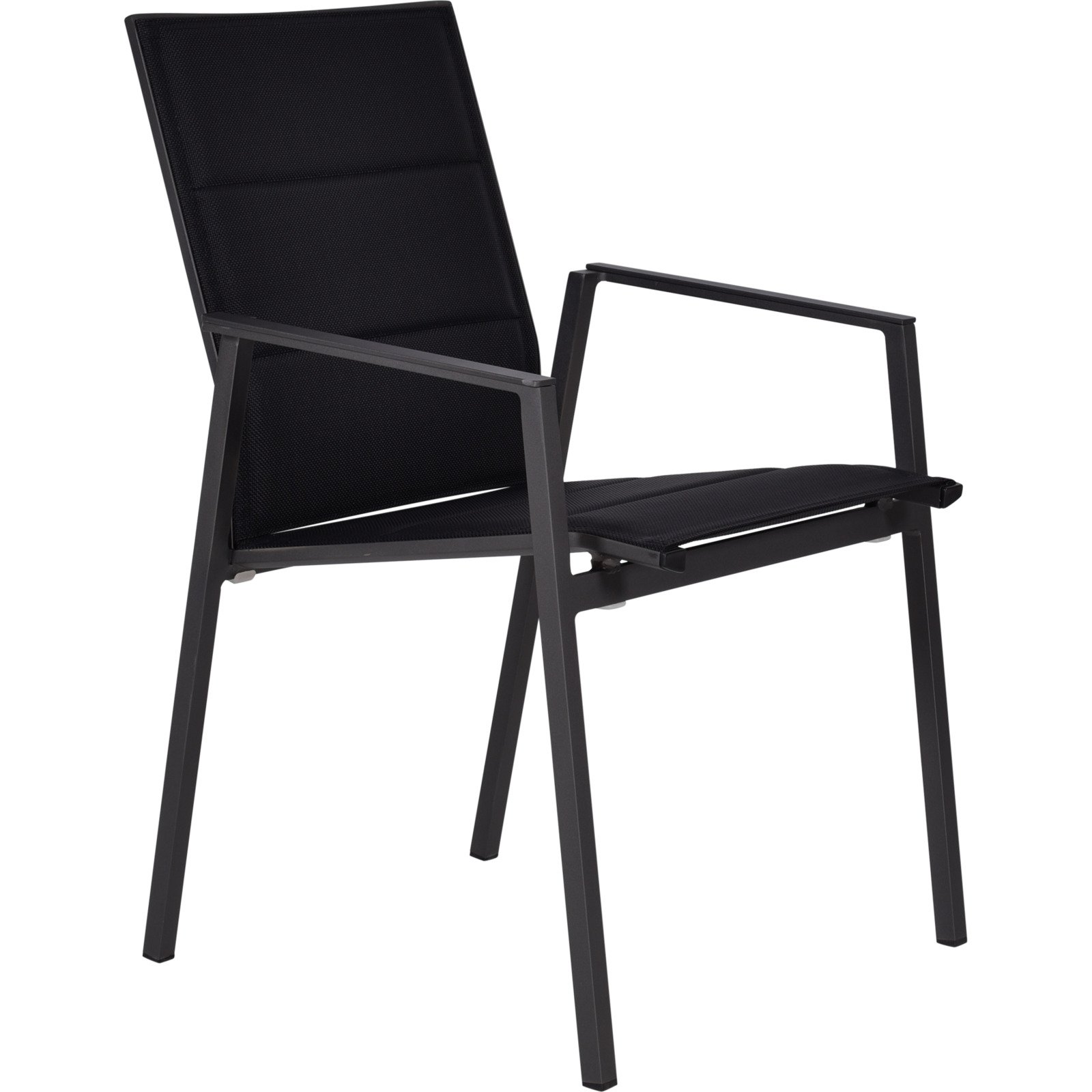Stuhl Toledo Edelstahl schwarz