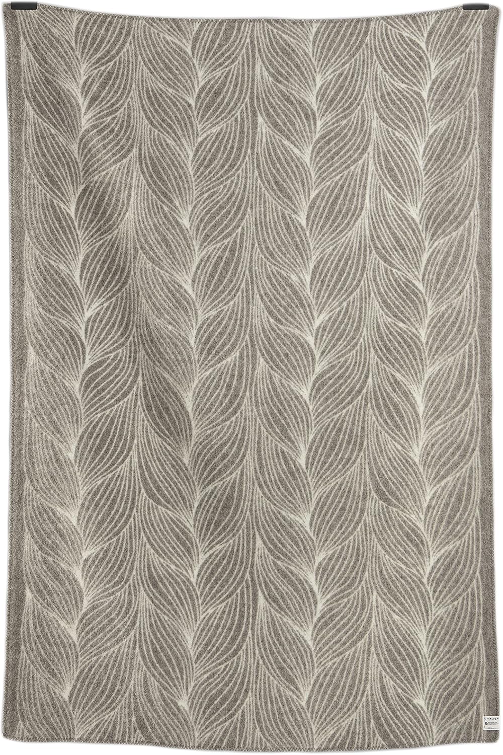 RØROS TWEED - Naturpledd Flette - Wolldecke aus norwegischer Lammwolle - Design von Kristine Five Melvær - Deckenmaße: 135 x 200 cm …