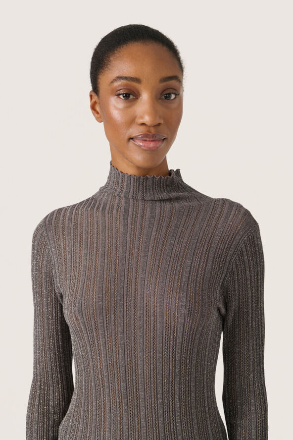 Soaked in Luxury SLLaisa Pullover Gun metal