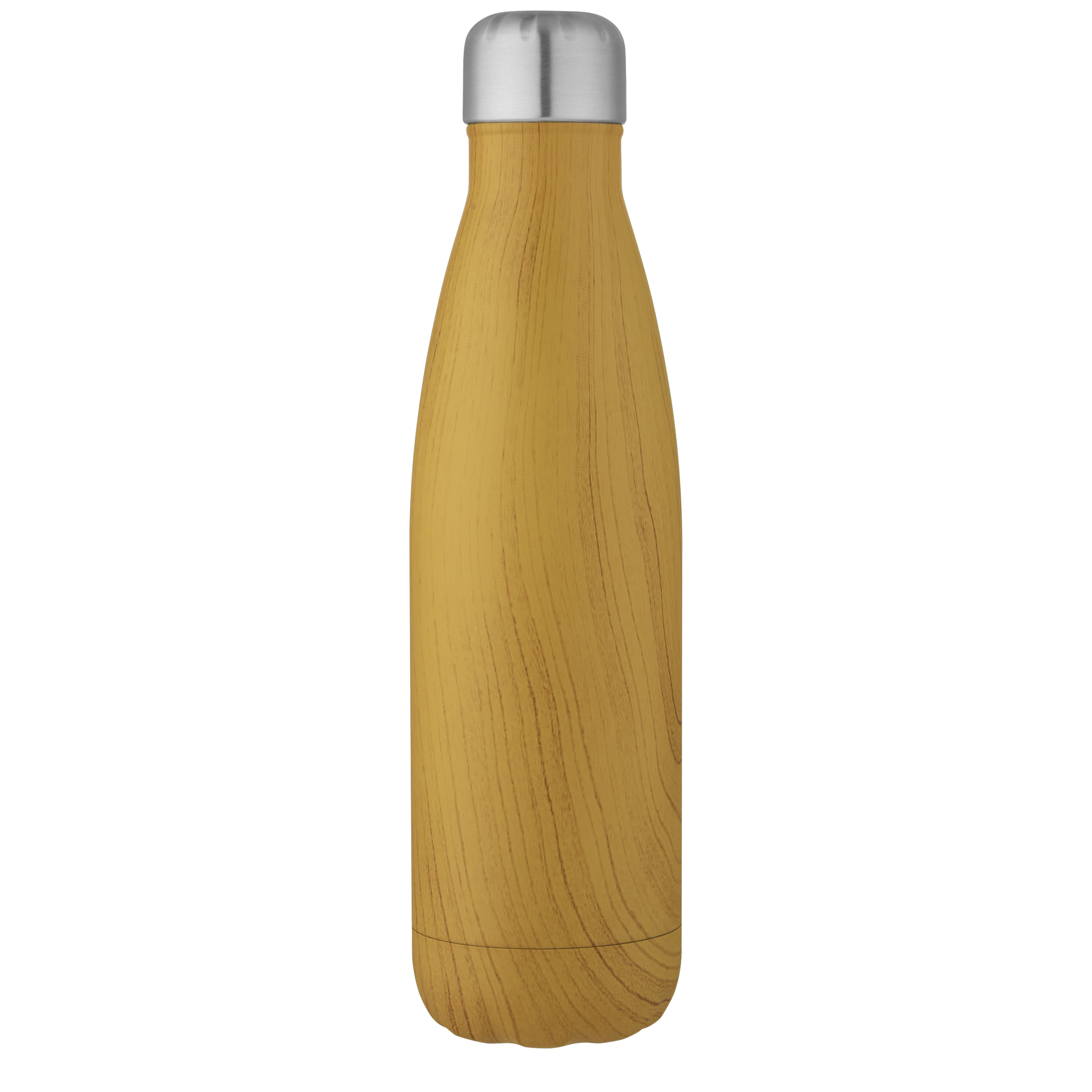 EgotierPro 100683 - Bouteille Isotherme en Acier Inoxydable Effet Bois 500 ml