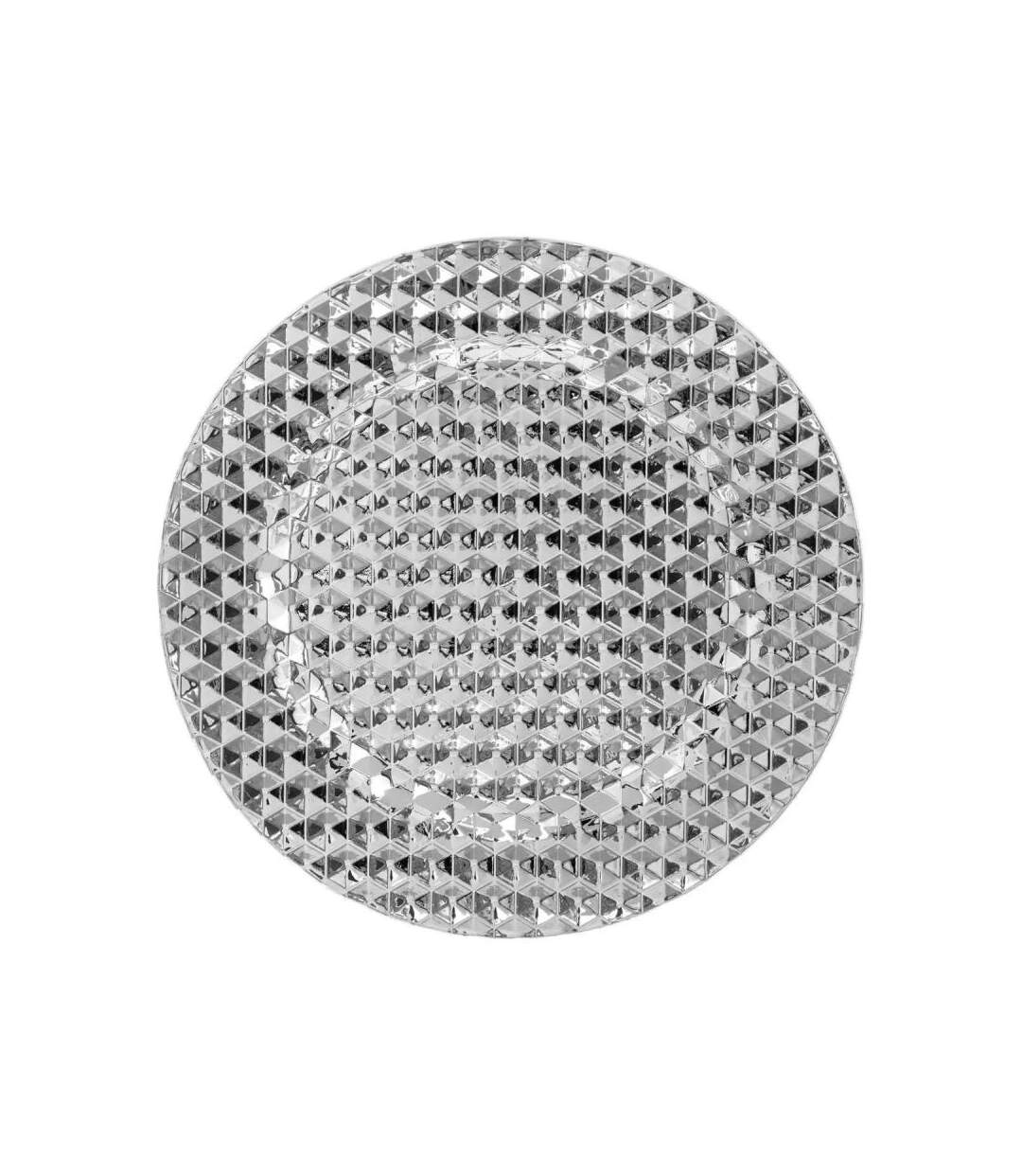 Assiette de Présentation Pixel 33cm Argent