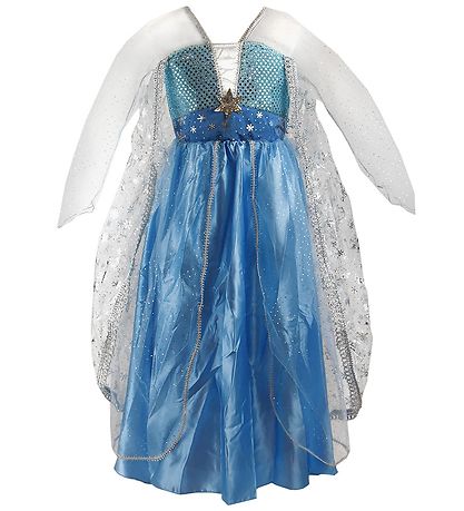 Den Goda Fen Kostüm - Die Eiskönigin-Kleid - Blau