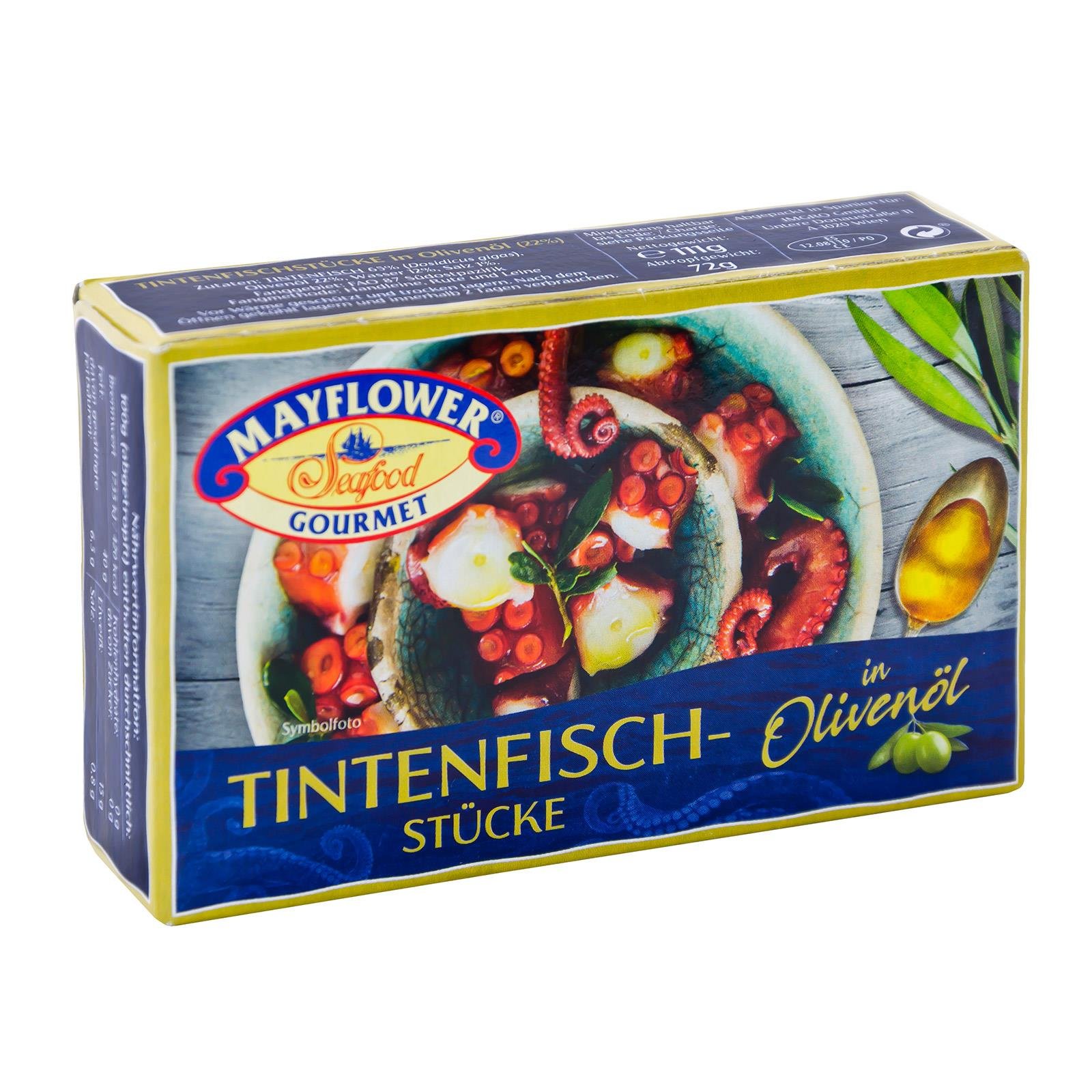 Mayflower Tintenfischstücke in Olivenöl