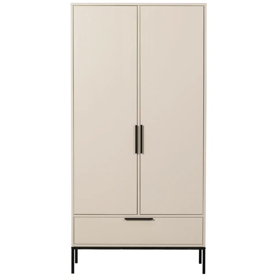 WOOOD Adam 2-deurs kast - Grenen - Dust - 200x100x53 cm