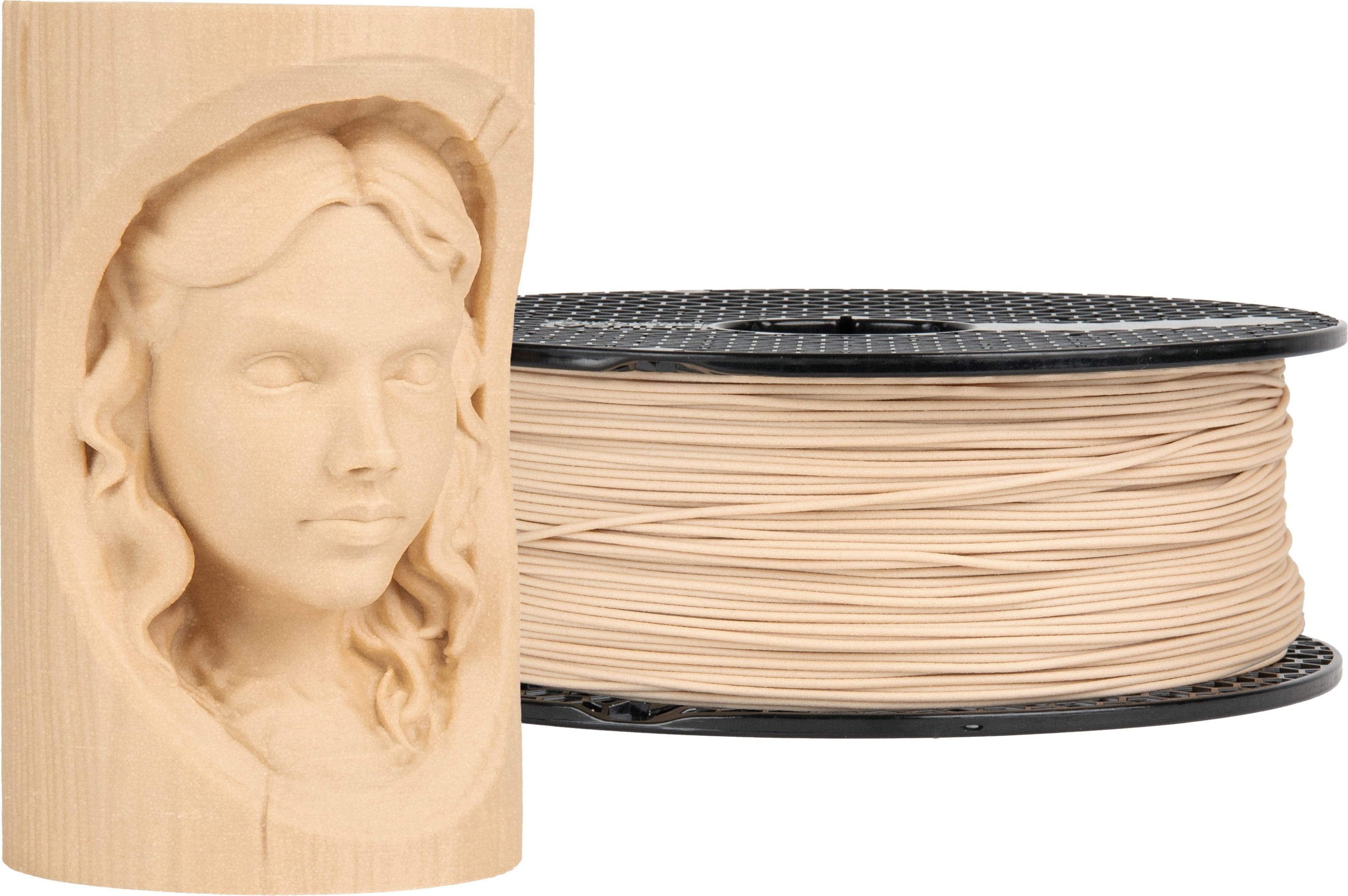 Prusa  Prusament Woodfill Linden Light (NFC), 1,75 mm / 1000 g    Natürliches Holzfilament mit echtem Look & Feel in Linden Light