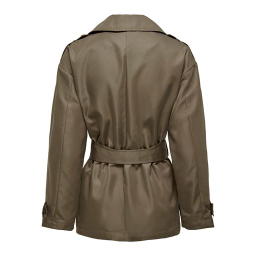 ONLY Line Short Trenchcoat, Walnut, XL