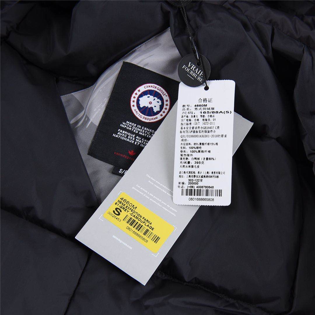Canada Goose Expedition Parka  For Men & Women Print Grey