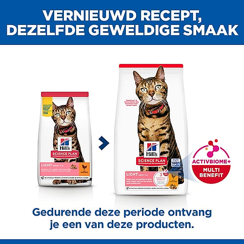 Hill's Science Plan Light Adult Kattenvoer Kip 1.5 kg