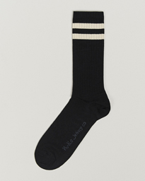 Nudie Jeans Amundsson Tennis Socks Off White/Black