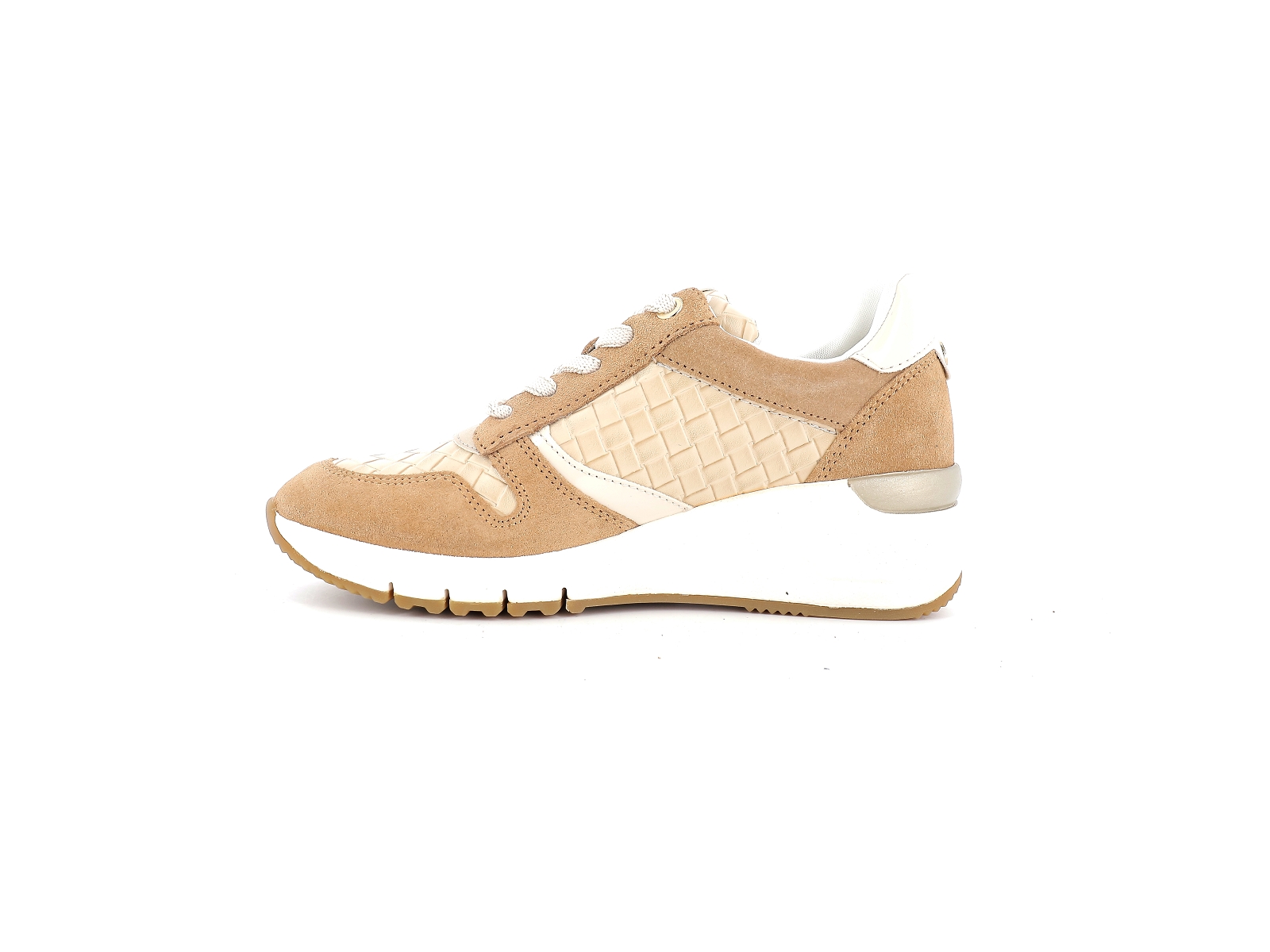 Tamaris-23702 Matières combinées Beige Marron