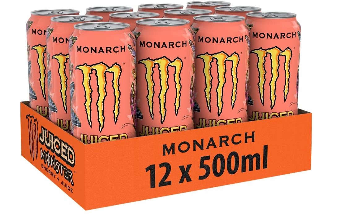 12x Monster Juiced Monarch DOSE á 500ml=6L MHD:30.8.26