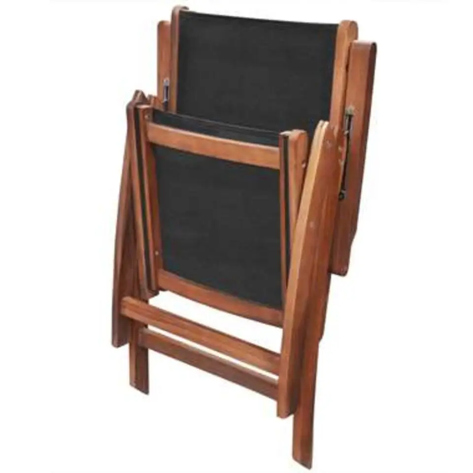 vidaXL - Tuintafel En Stoel - Bruin - Hout