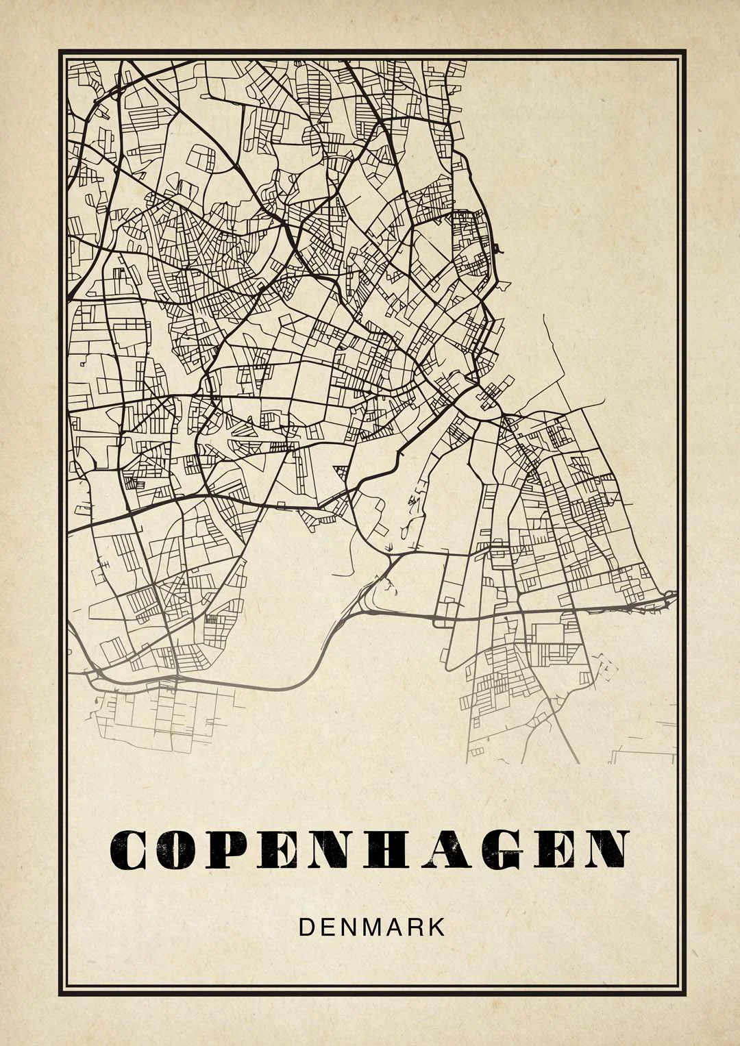 Kopenhagen Stadt Sepia
