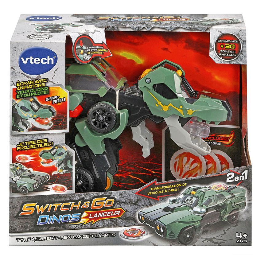 Switch & Go Dinos Tyram le super T-Rex lance flammes - Ecru