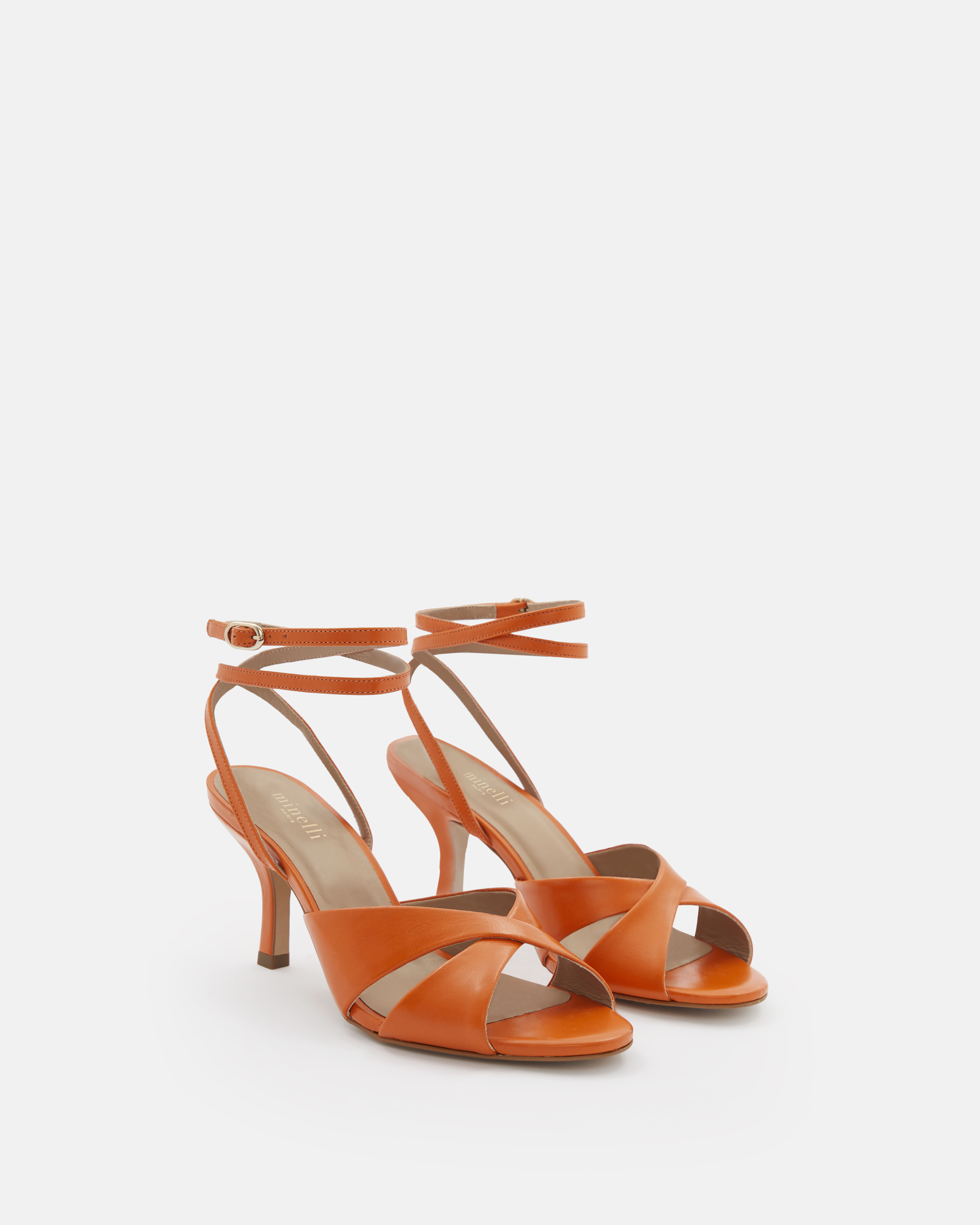 SANDALE à TALON KIMIZ Orange