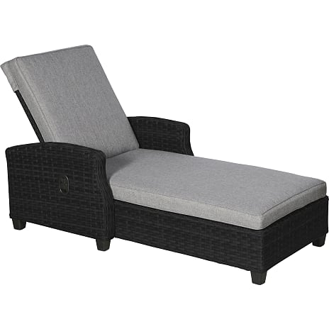 Vila Tjørn solseng 205 cm - sort