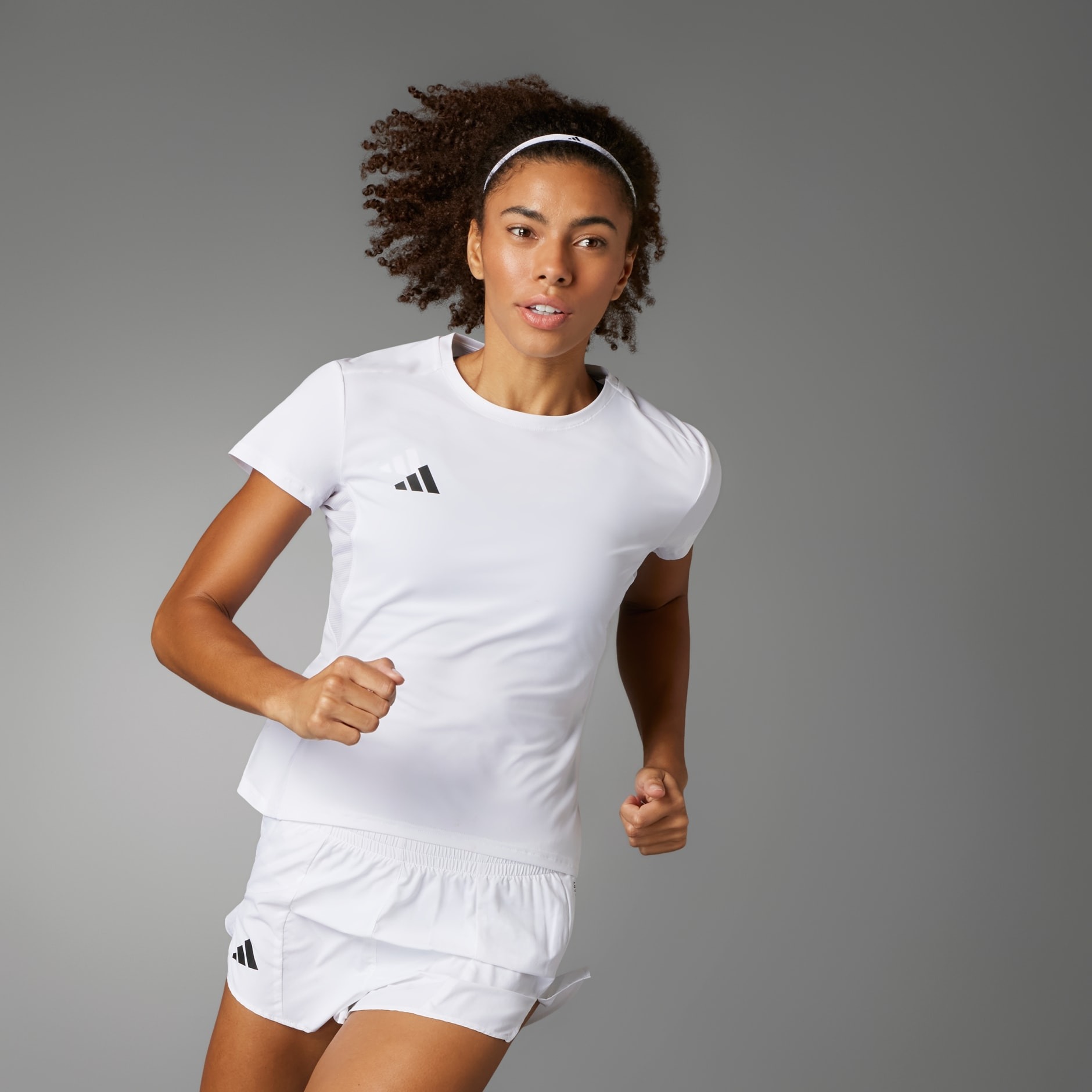 Adizero Essentials Running Tee Dame White
