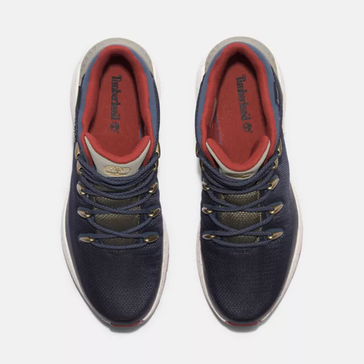 Bottine mi-haute Sprint Trekker imperémable pour homme en bleu foncé
