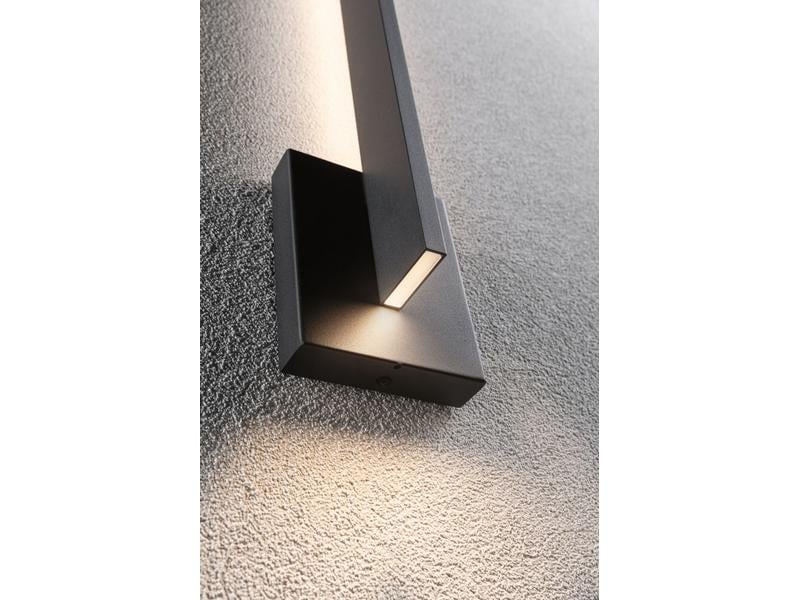 Paulmann Wandleuchte Levka, 3000K, 13.5W, Anthrazit Outdoor Wandleuchte