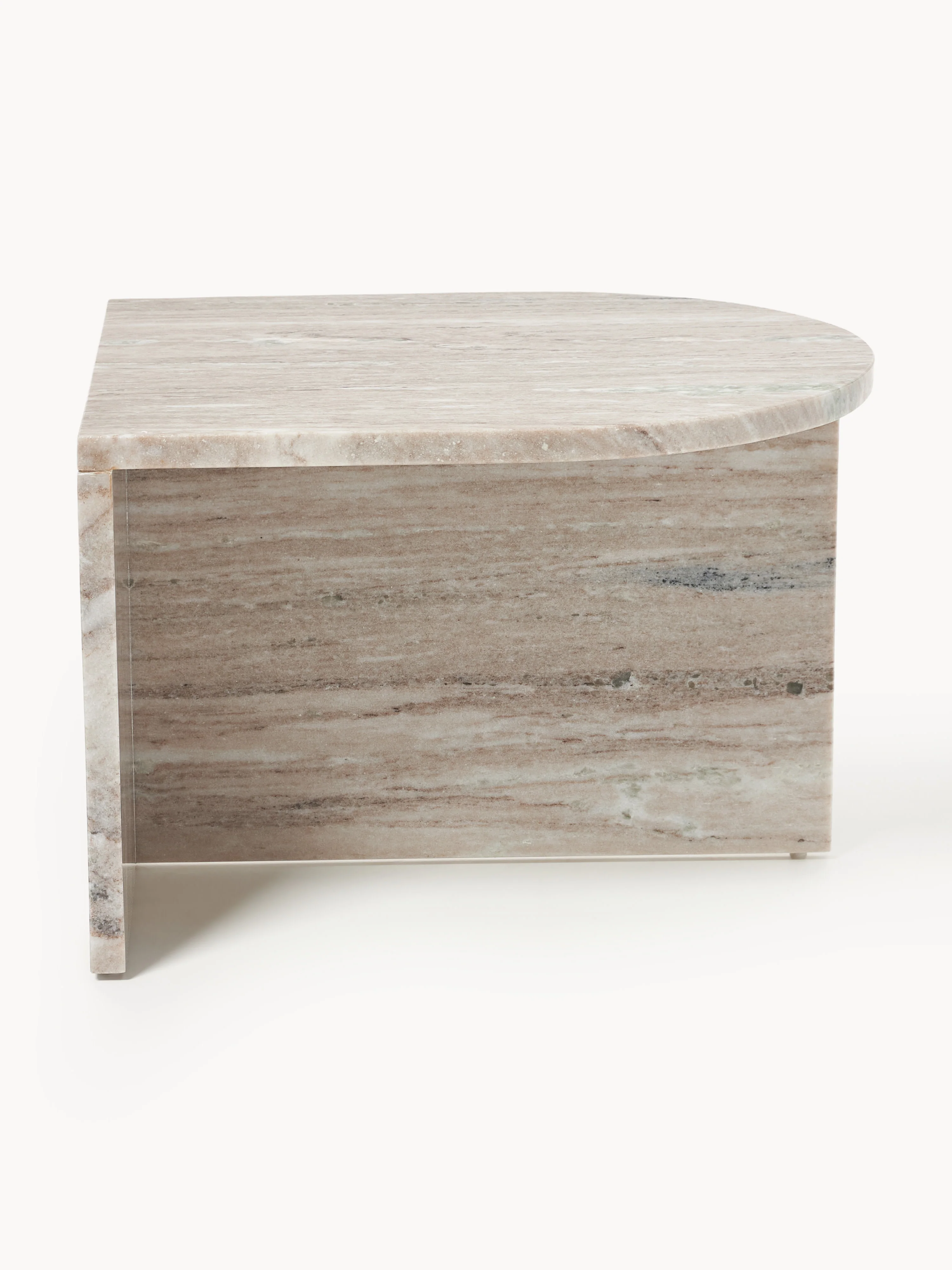 Ovale marmeren salontafel Leander