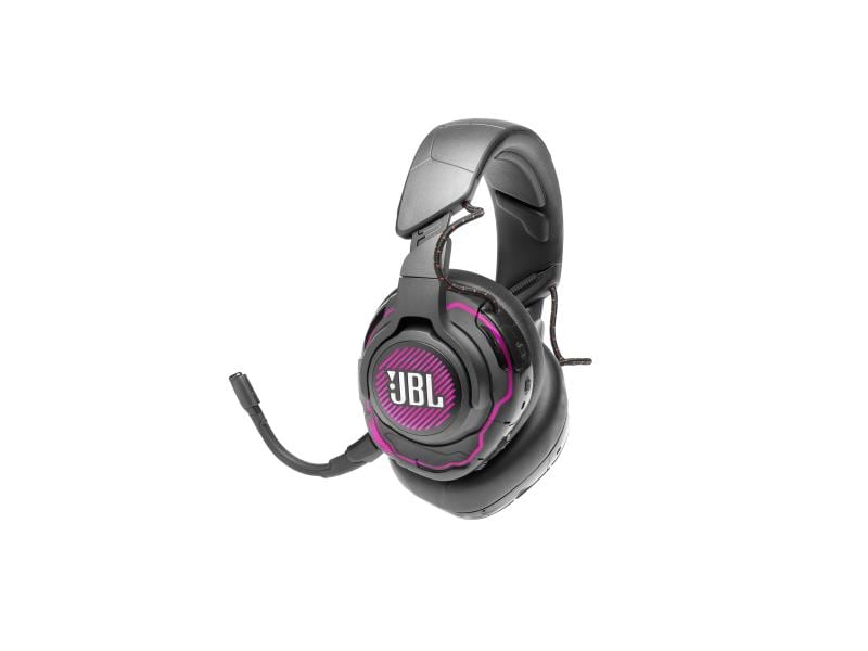 JBL Headset Quantum One Schwarz USB-kabelgebundenes Over-Ear-Profi-Gaming-Headset mit JBL QuantumSPHERE 360 mit Head-Tracking