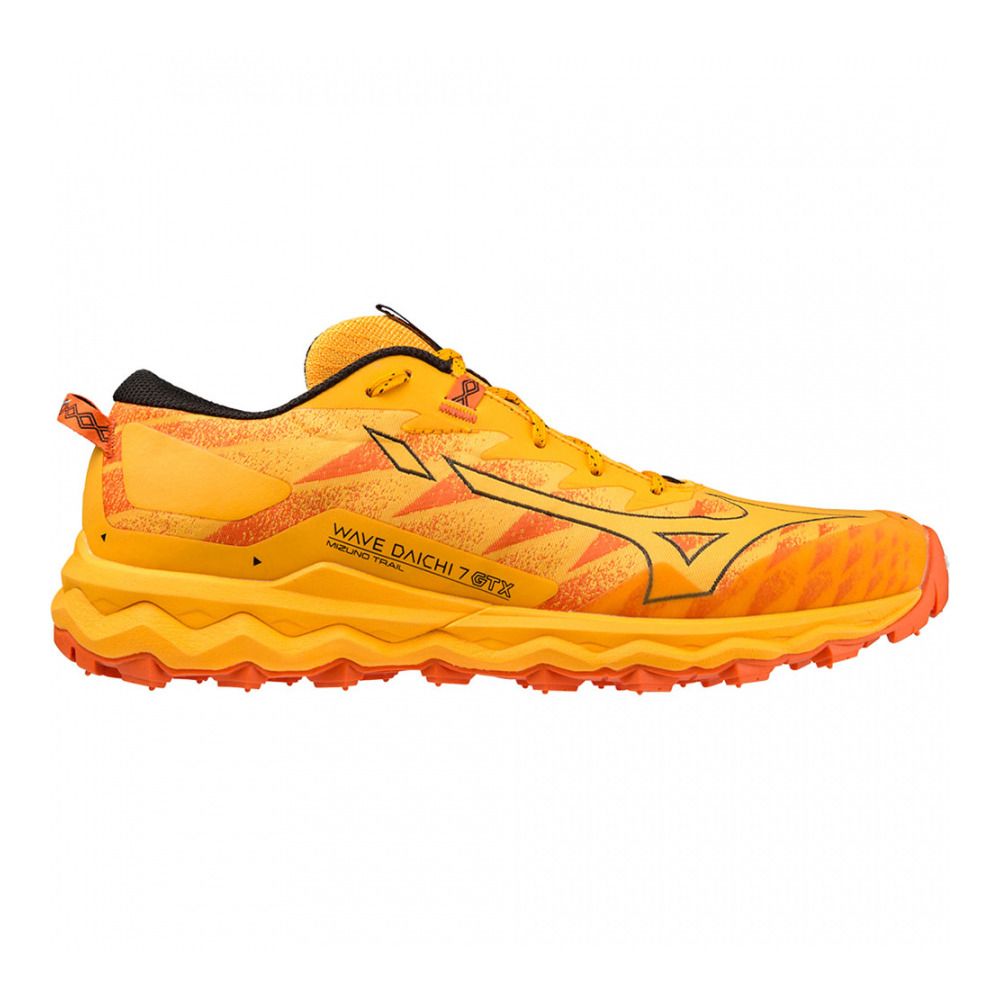 Mizuno WAVE DAICHI 7 GTX - Chaussures trail Homme zinnia/tigerlily/black