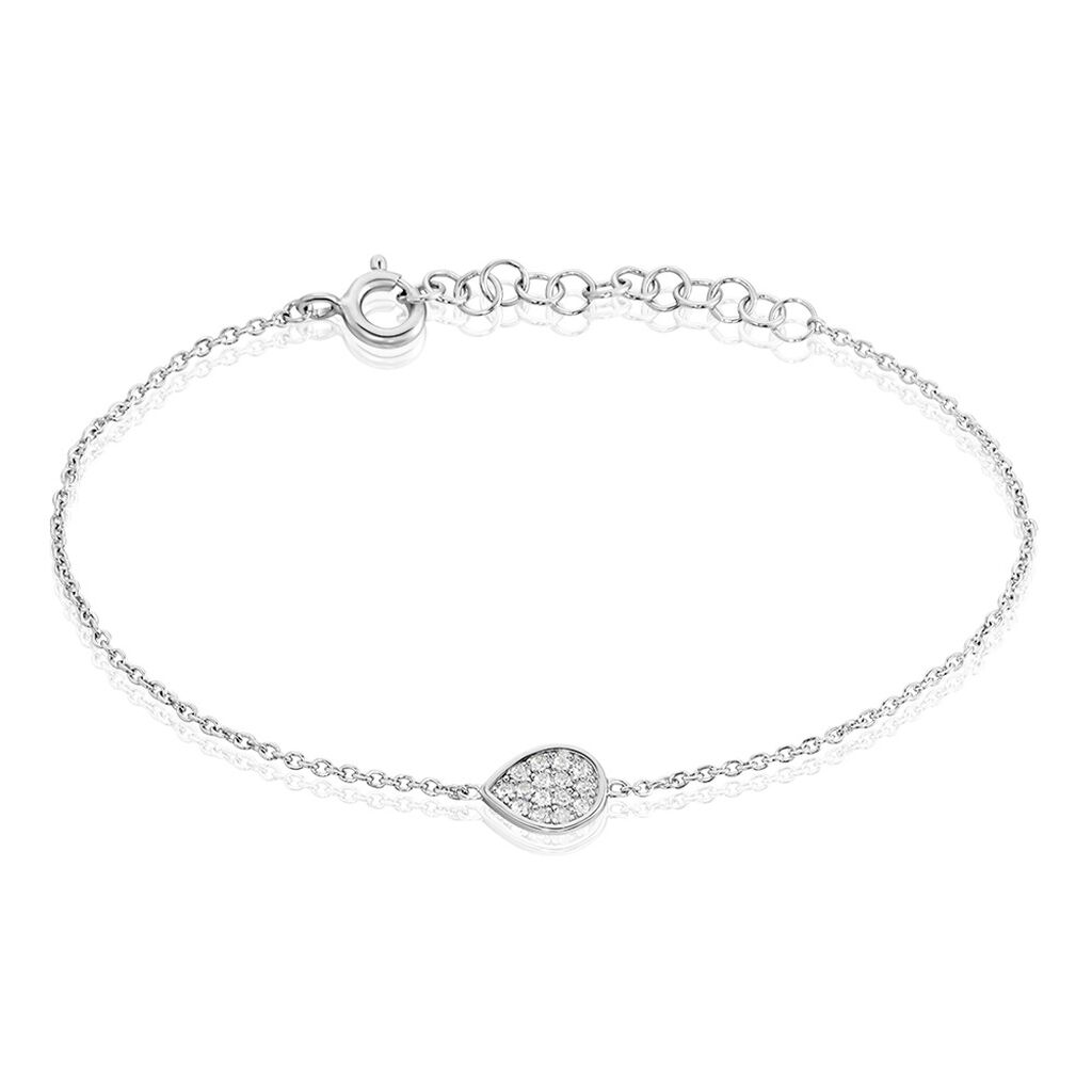 Bracelet Argent Tricoria Oxydes De Zirconium