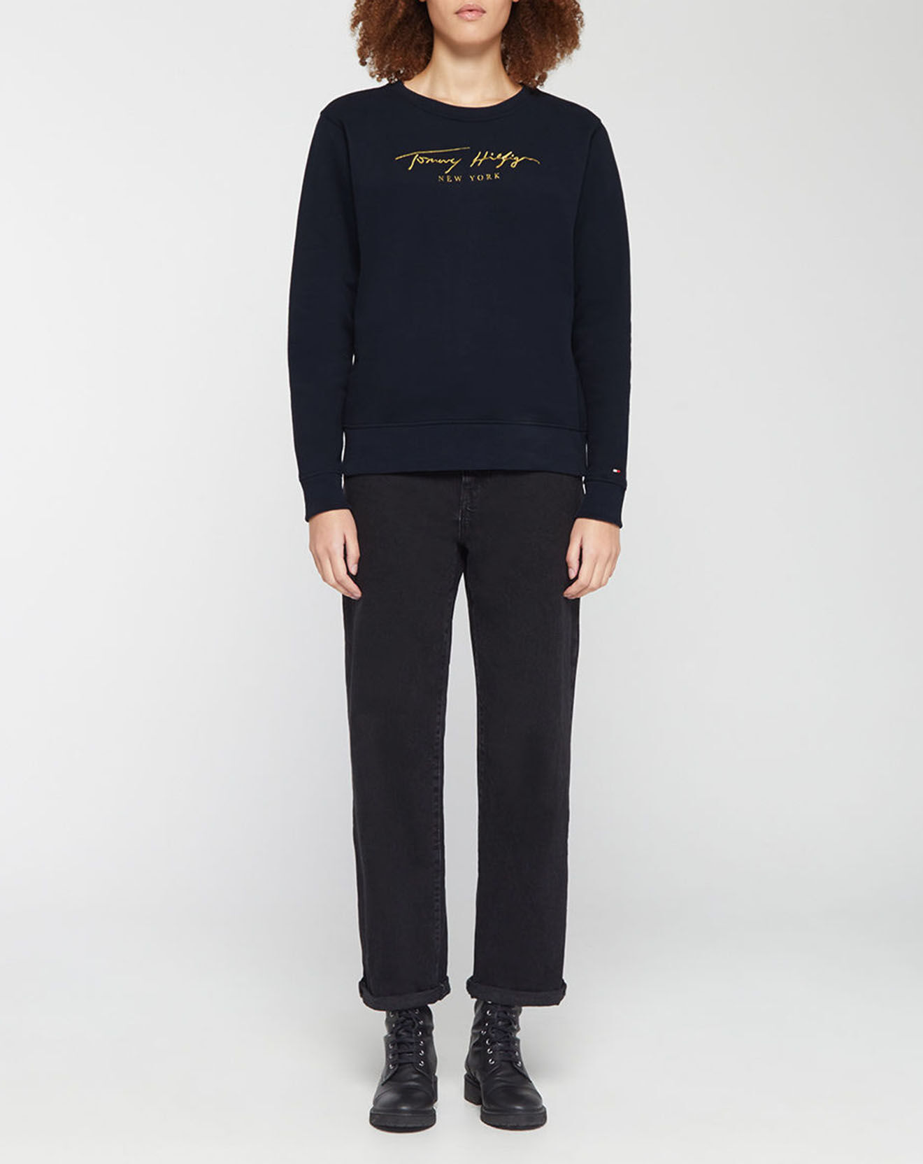 Tommy Hilfiger Sweat Fleece Gold Scriptbleu marine