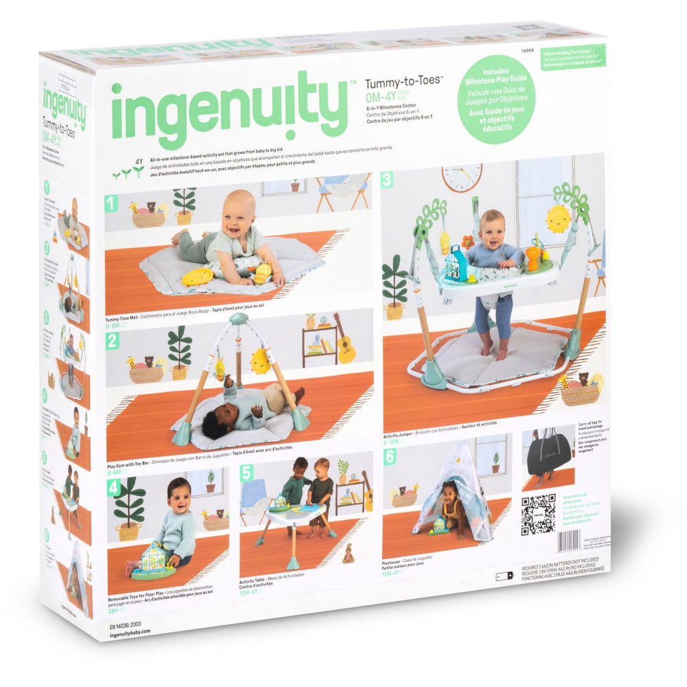 Køb Ingenuity Tummy To Toes™ 6-In-1 Milestones Center