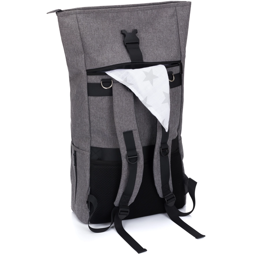 fillikid Wickelrucksack Tokio grau melange