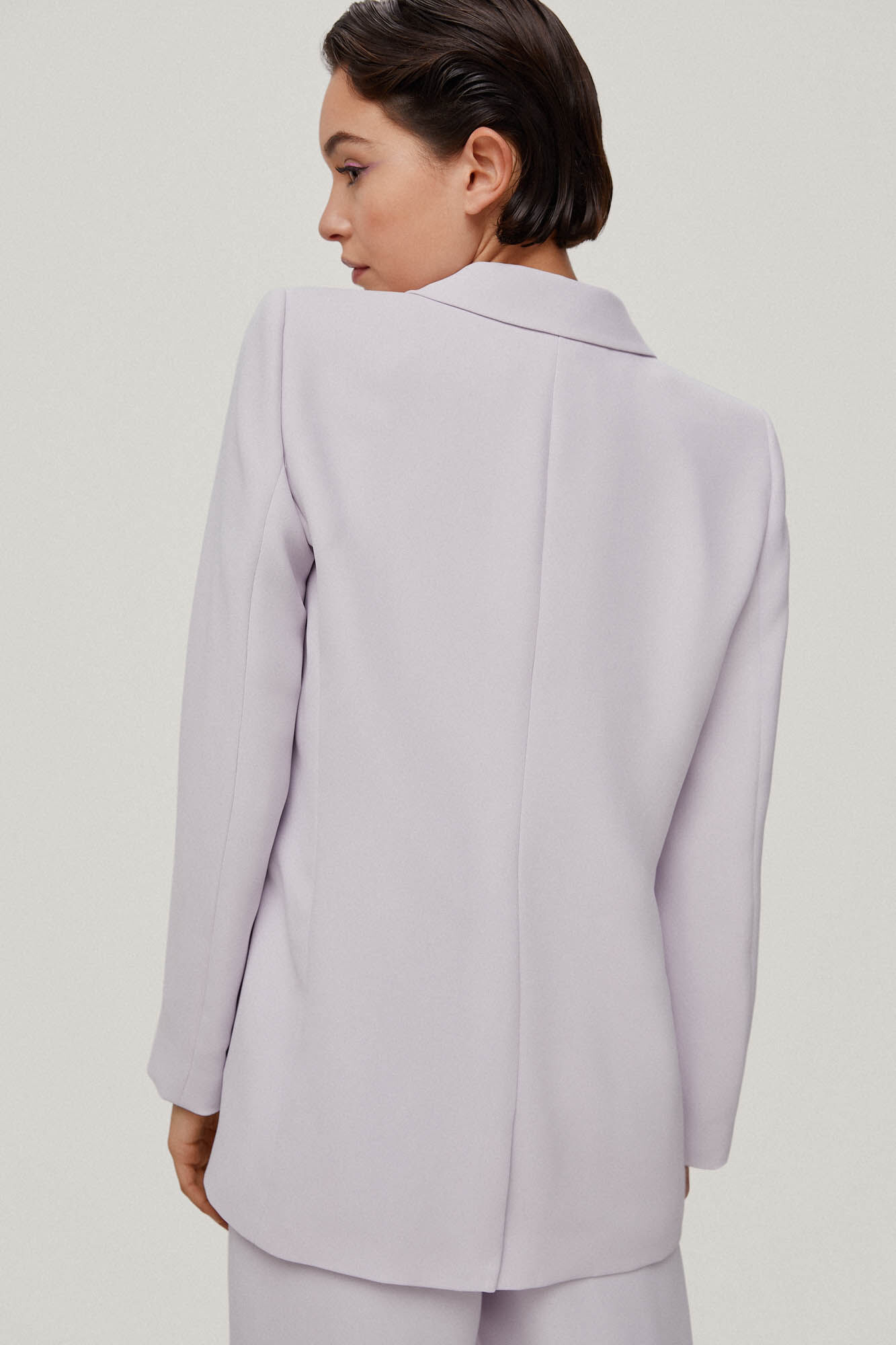 Blazer Amparo com gola lapela - Roxo