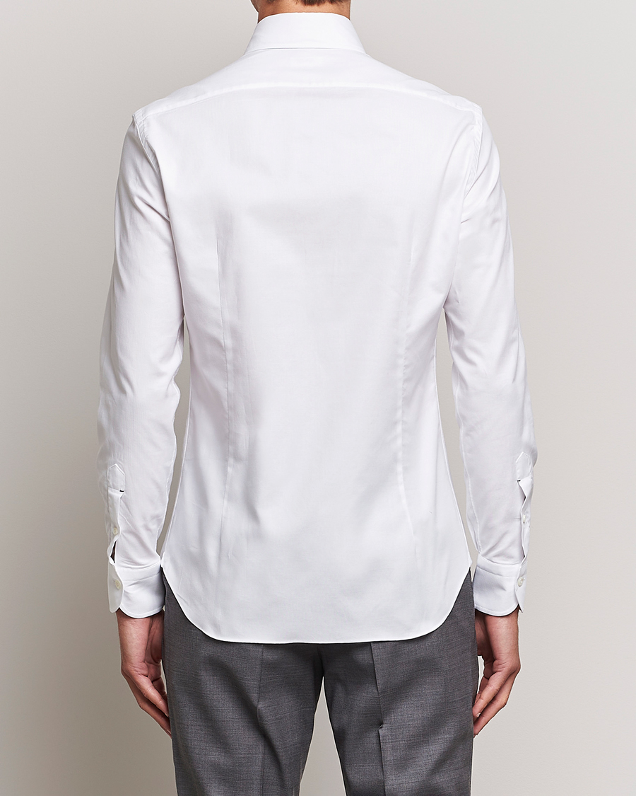 Mazzarelli Soft Oxford Button Down Shirt White