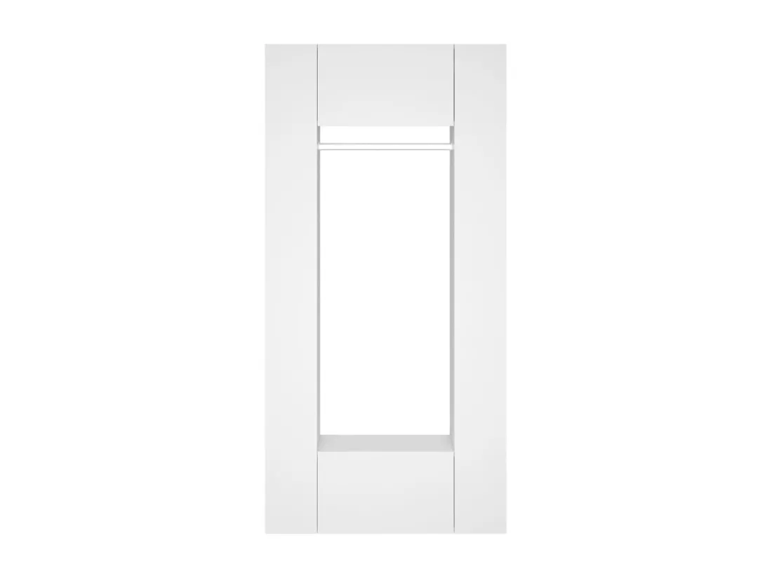 Armoires de couloir 2 pcs blanc Bois d'ingénierie