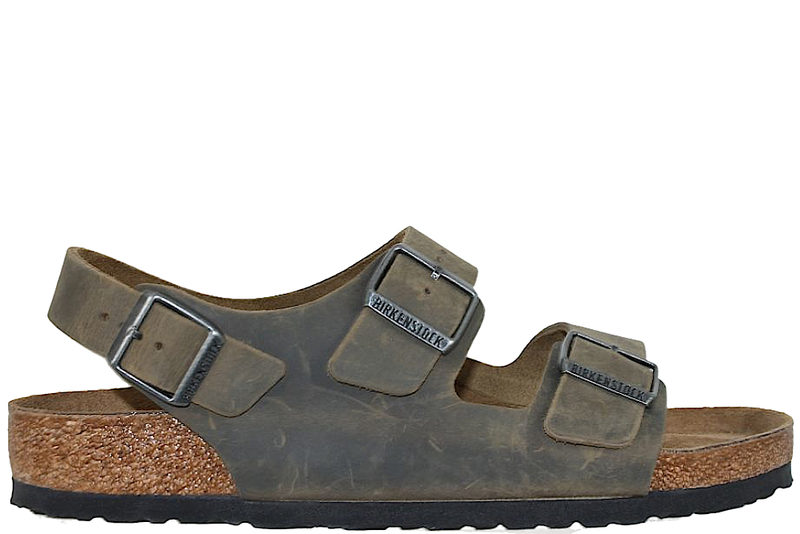 BIRKENSTOCK MILANO BS KHAKI SANDAL I OLIERET SKIND