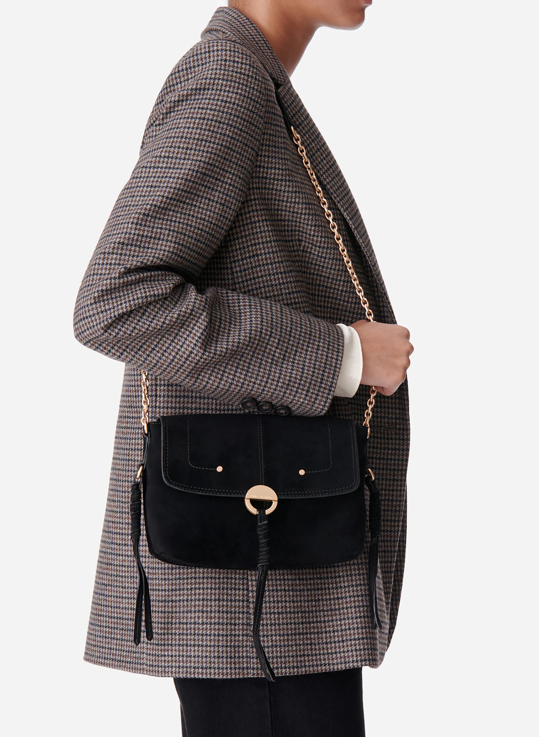 OTHILIA - Petit sac bandoulière en cuir | Noir