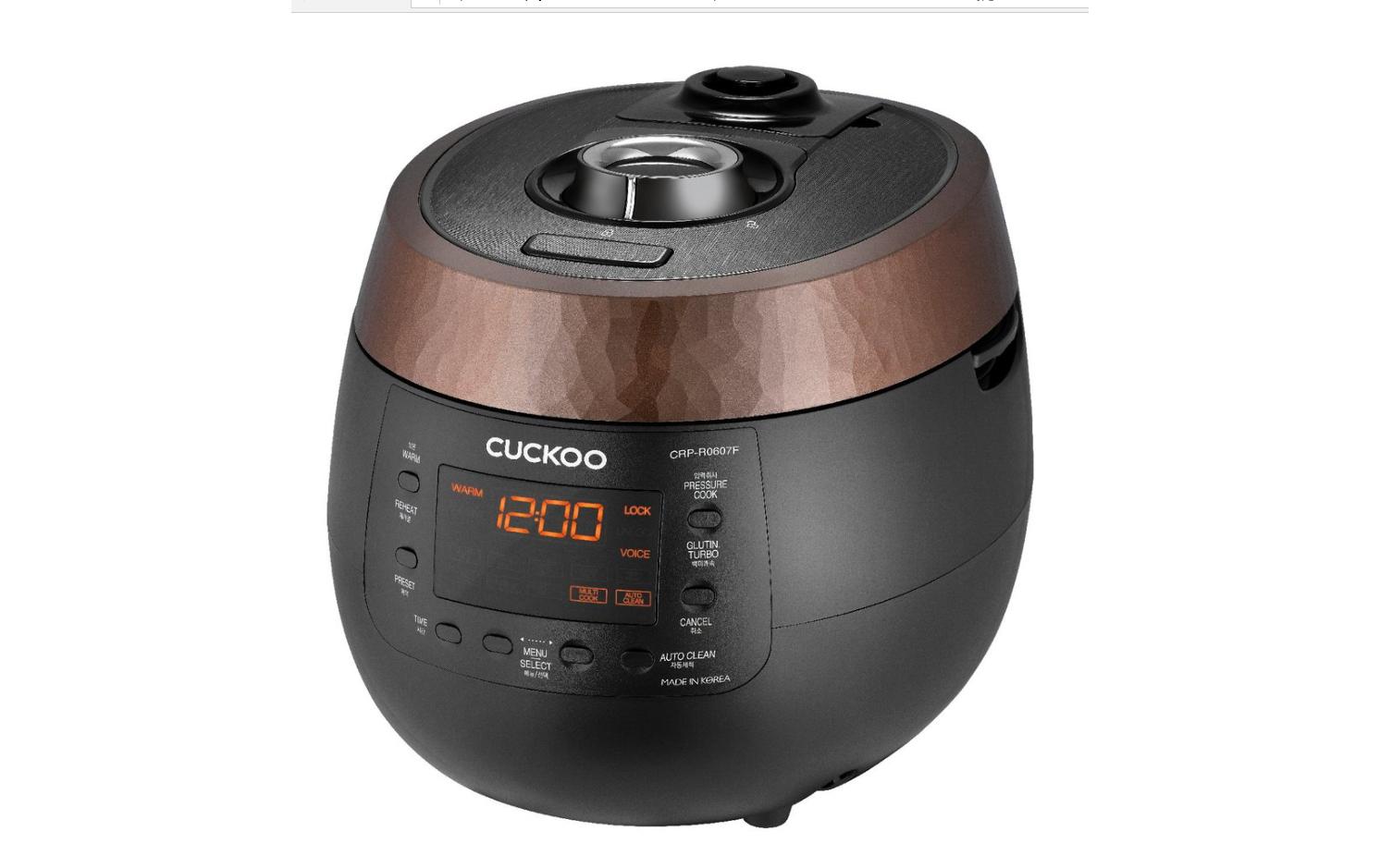 Reiskocher CRP-R0607F 1.08 l<br>890 W-Reiskocher, Schnellkochtopf und Schongarer