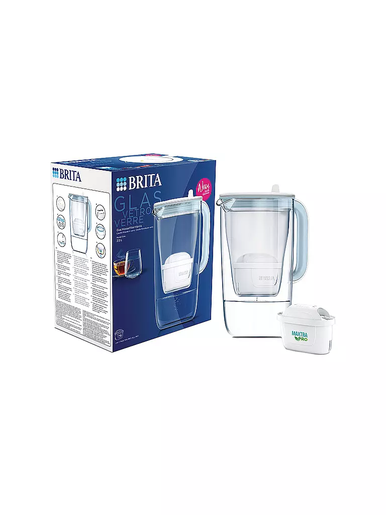 BRITA Wasserfilter Glas Model One 2,5l Klar transparent
